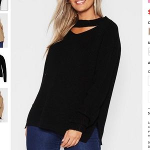 🍀5/$45🍀 Choker Side Split Sweater